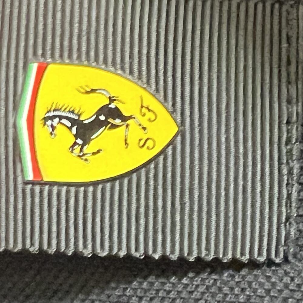 Ferrari Polo Shirt Mens F1 Black Red Prancing Big‎ Horse L Crest Short Sleeve - Picture 5 of 14